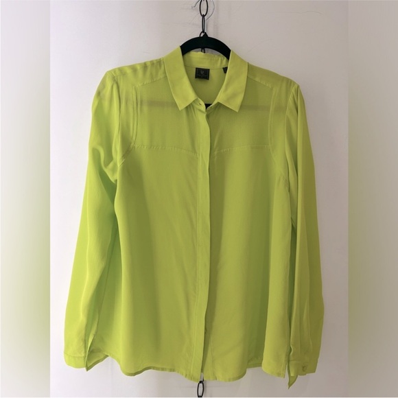 David Lawrence 100% Silk Button Up Blouse - Picture 1 of 2